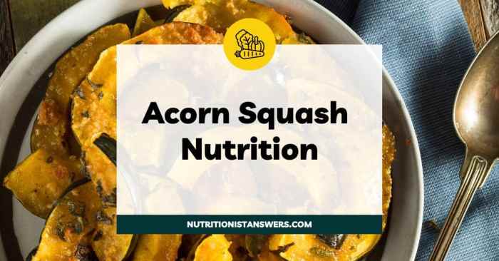 Acorn squash nutrition facts